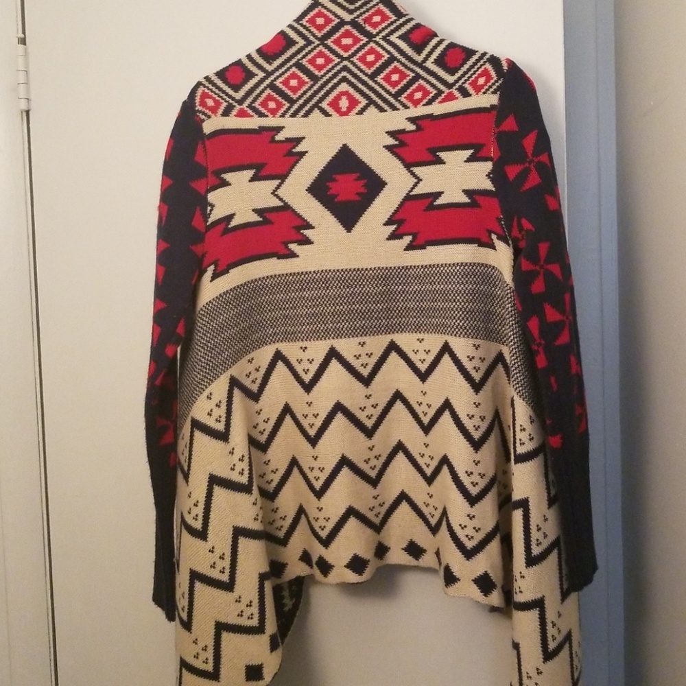Tribal Draped Cardigan - Picture 3 of 4
